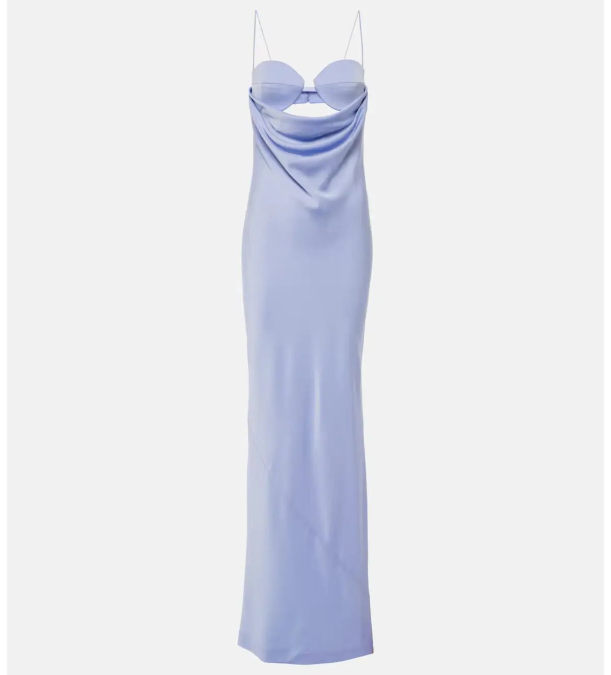 Alex Perry Cutout Draped Satin Crêpe Gown Size AU 10 photo 3