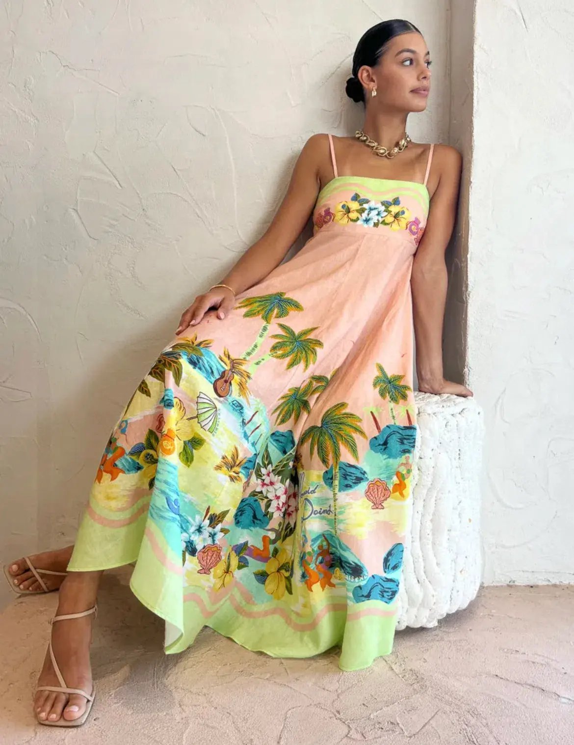 Alemais Mermaid Point Sundress Print Size 10 photo 2