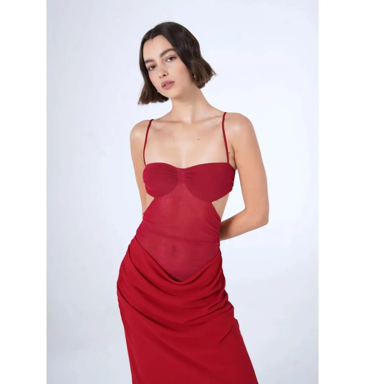 Benni Noah Maxi Dress in Cherry Size AU 14 photo 3