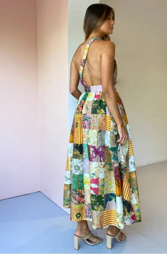 Alemais Hattie One Shoulder Midi Dress Multi Size 12 photo 3