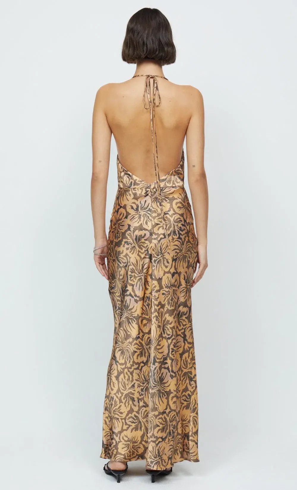 Bec & Bridge Samara Halter Maxi Dress Floral Size 8 photo 3