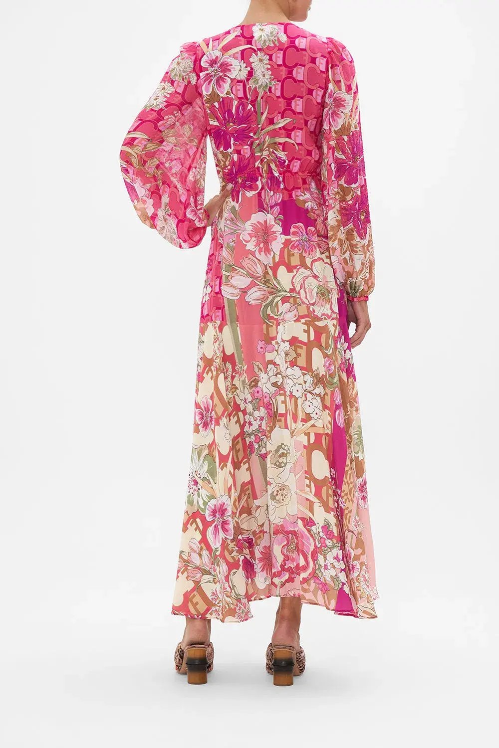 Camilla Wrap Tie Dress with Blouson Sleeve A Girl Named Florence Size M / AU 12 photo 2
