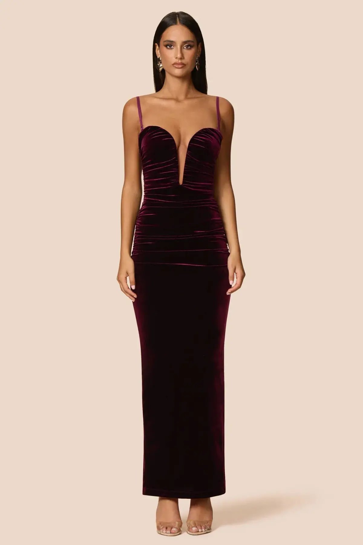Love Nookie Nina Gown in Mulberry Size AU8 photo 3