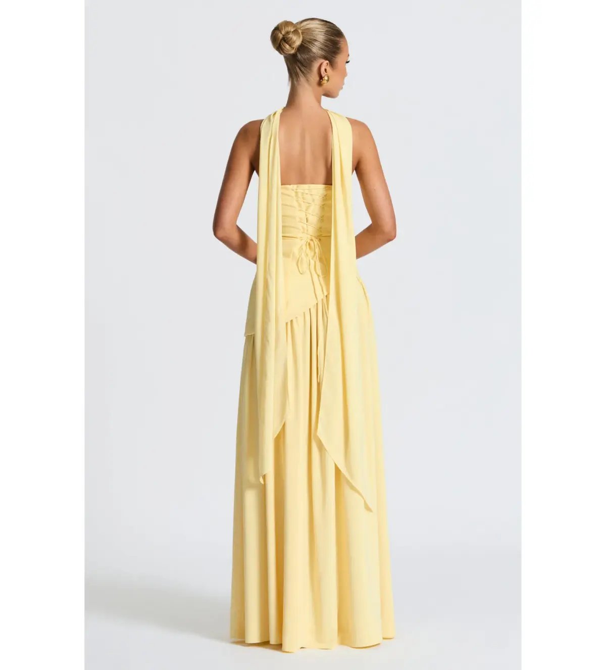 Babyboo Maliyah Maxi Dress in Lemon Yellow Size S / AU 8 photo 4