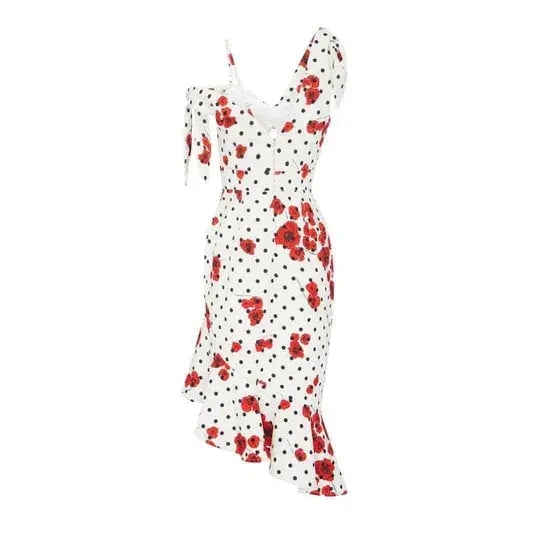 Sheike Poppy Dot Midi Dress Multi Size 10 photo 4