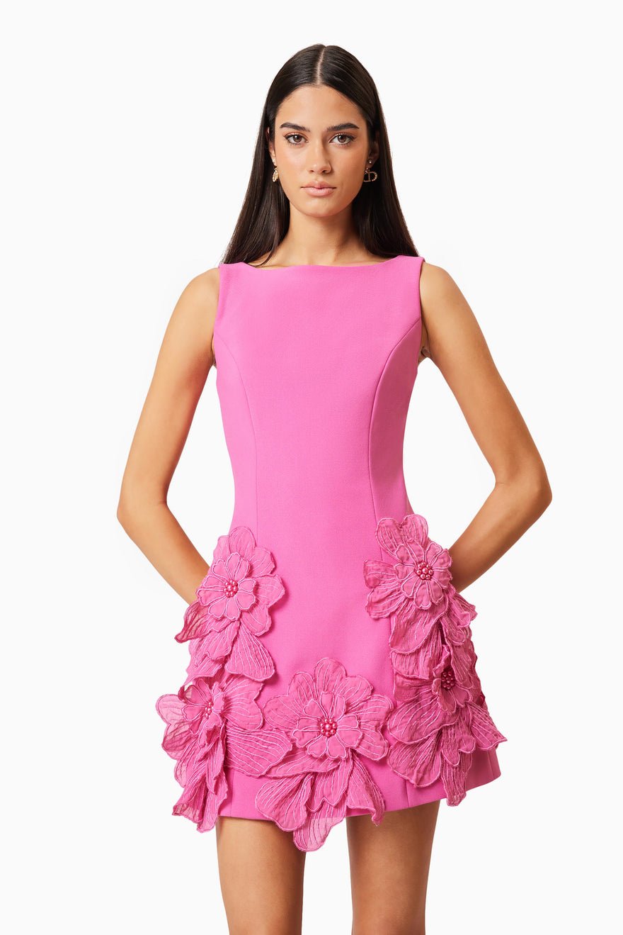 Elliatt Janelle Mini Dress - Fuchsia photo 2