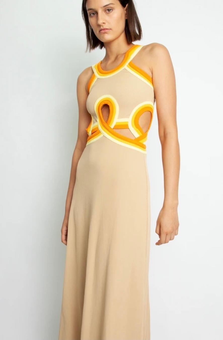 Christopher Esber Looped Verner Bind Multi Strapped Dress Print  Size 8 photo 4