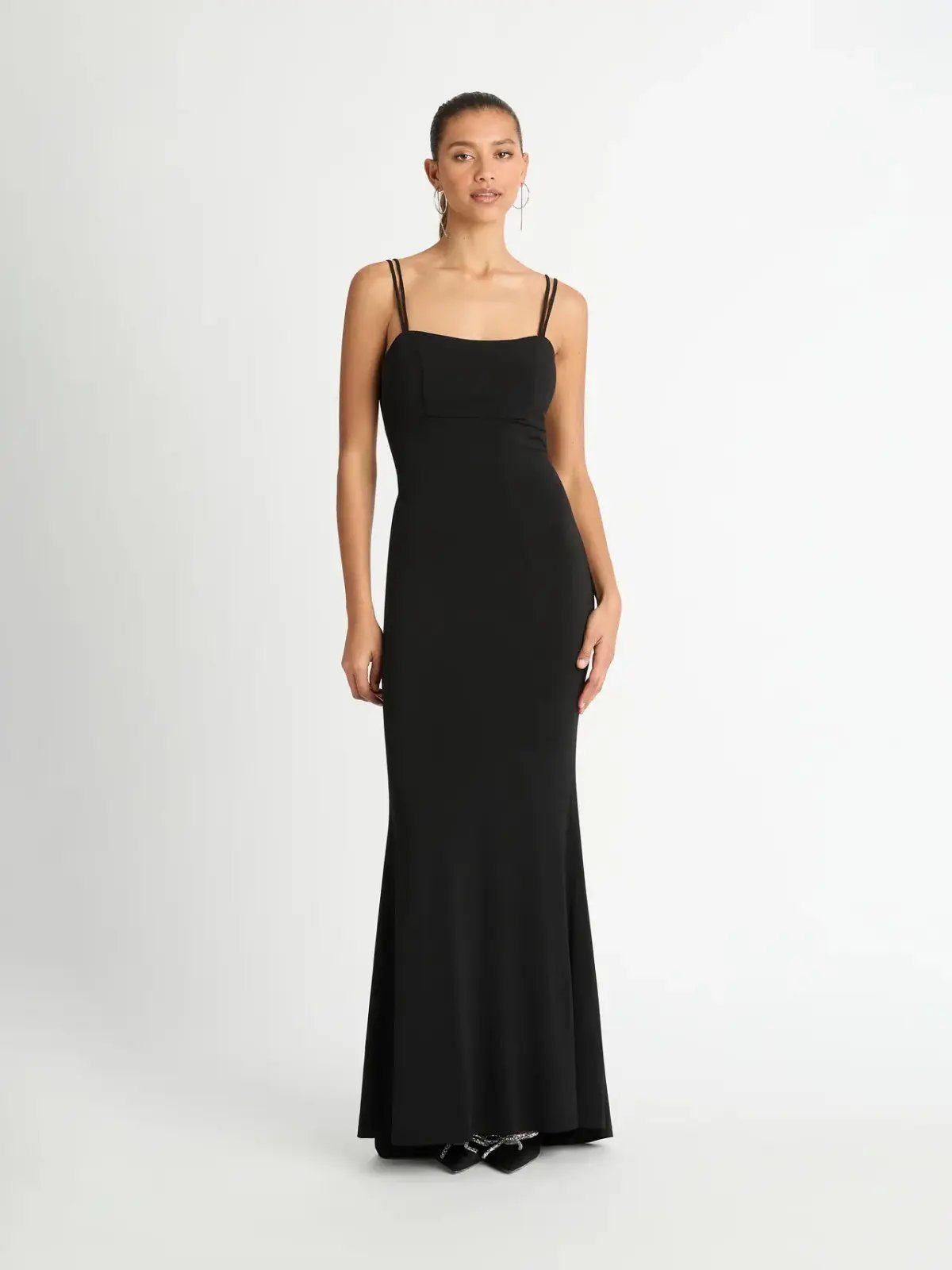 Effie Kats Martta Lace Dress Midi Black size 6 photo 26