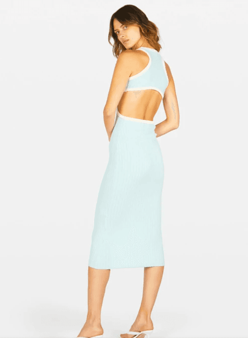 Tuchuzy Sideshow Dress Light Blue and Ivory photo 3