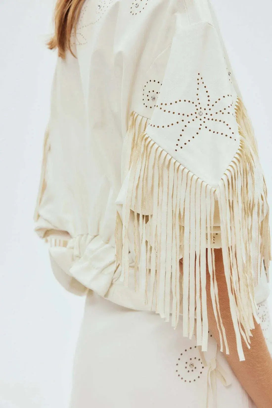 Alemais Barbara Fringe Jacket Size 8 photo 2