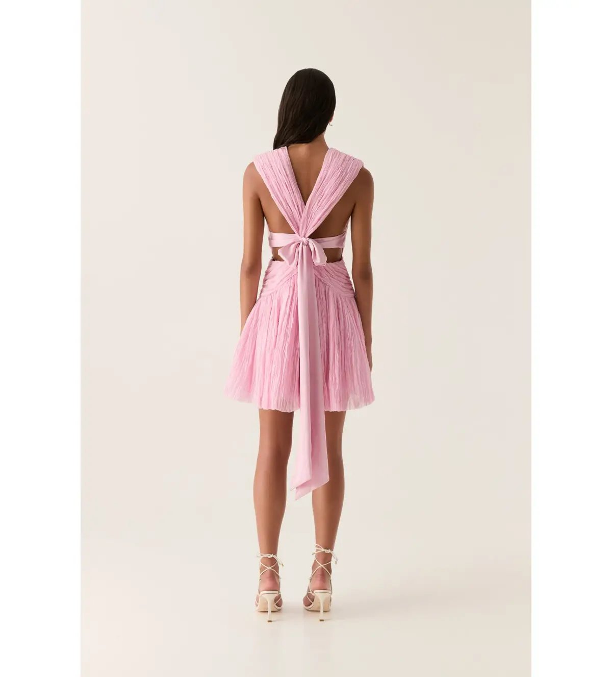 Aje Escapist Mini Dress Flash Pink Size AU 10 photo 2