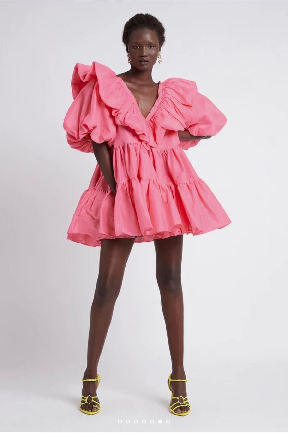 AJE - Solstice Ruffle Tiered Smock Dress photo 6