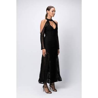 White Suede Time Stops Fishbone dress photo 2