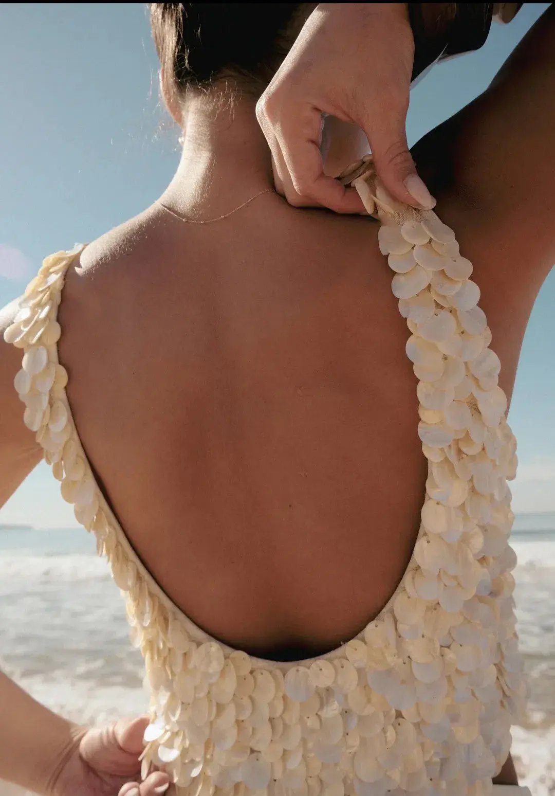 Meshki Willow Mother Of Pearl Halter Top Pearl Size M / AU 10 photo 6