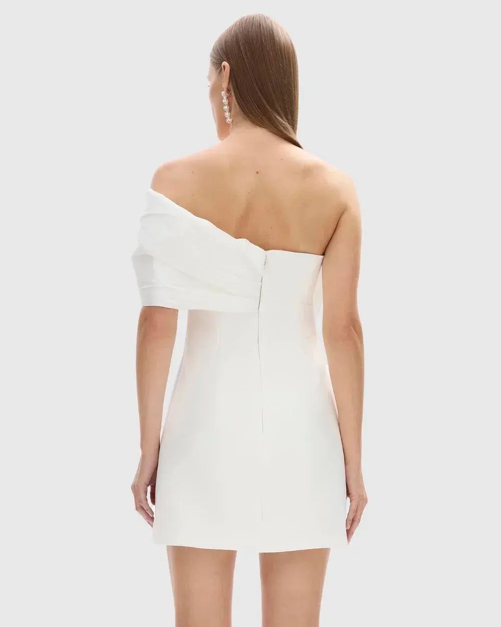 Rachel Gilbert Kace Mini Dress White Size AU 10 photo 3