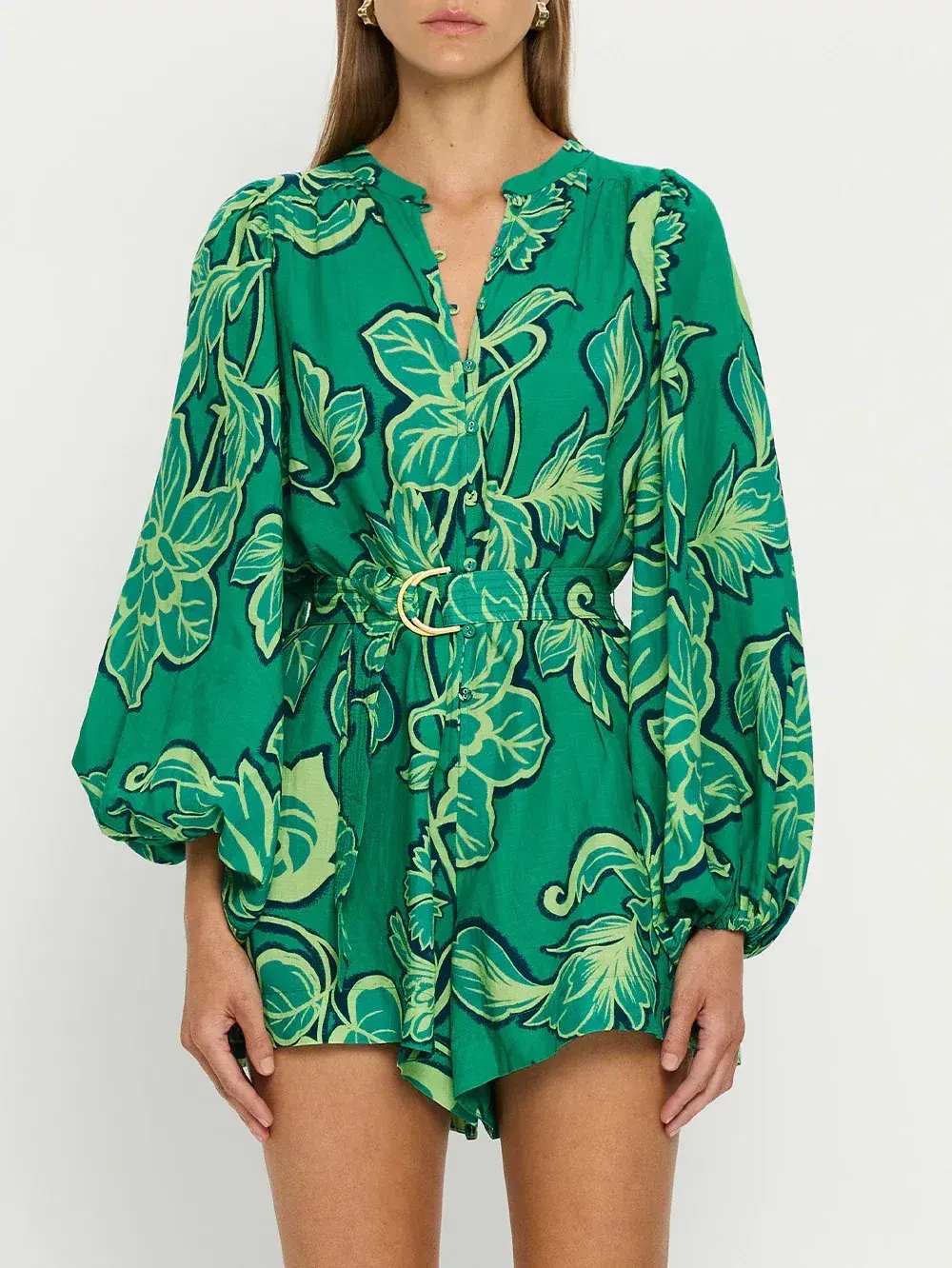 Kivari Fiora Playsuit Green Size 8 photo 2