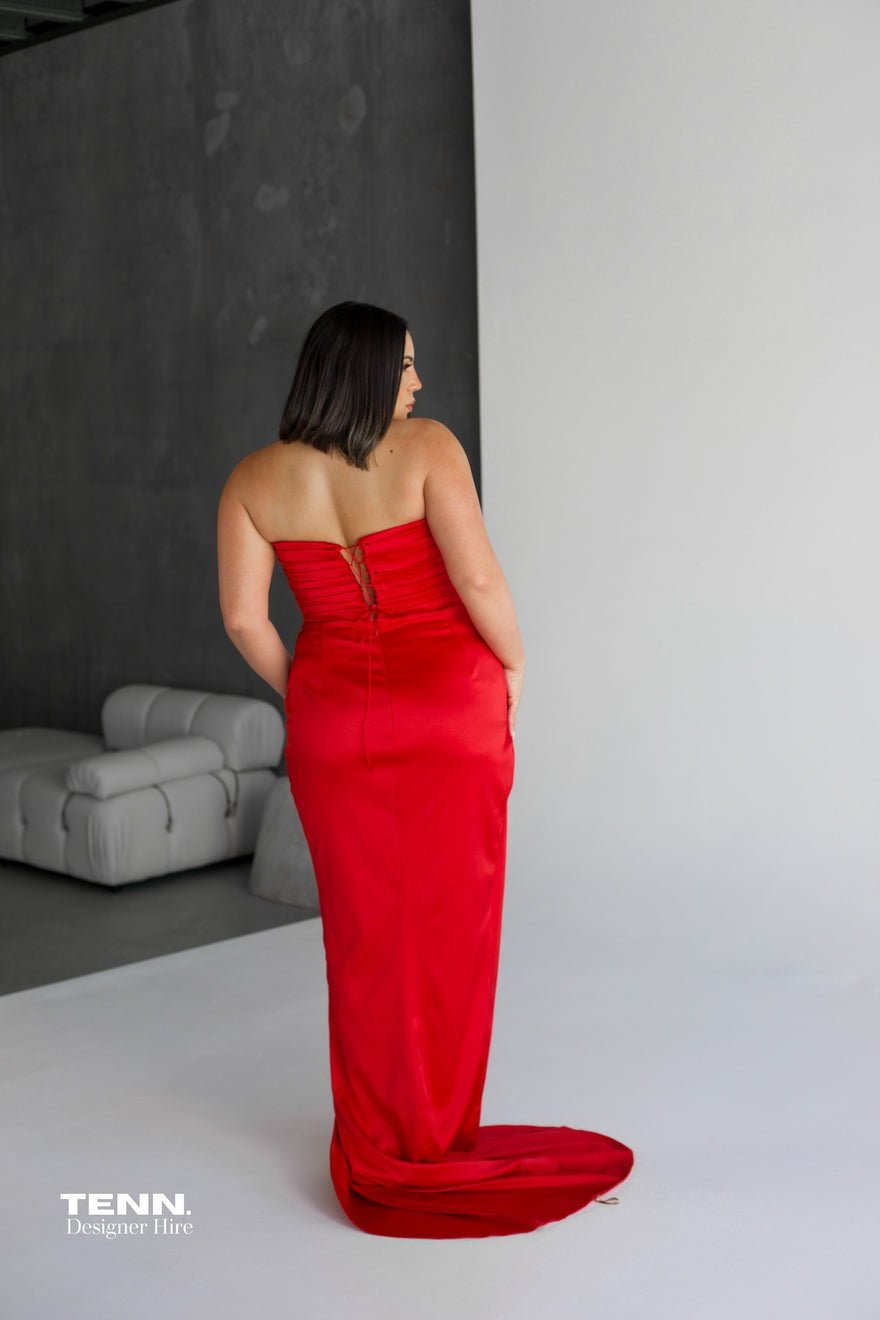 Lia Stublla Pierre gown - Red photo 3