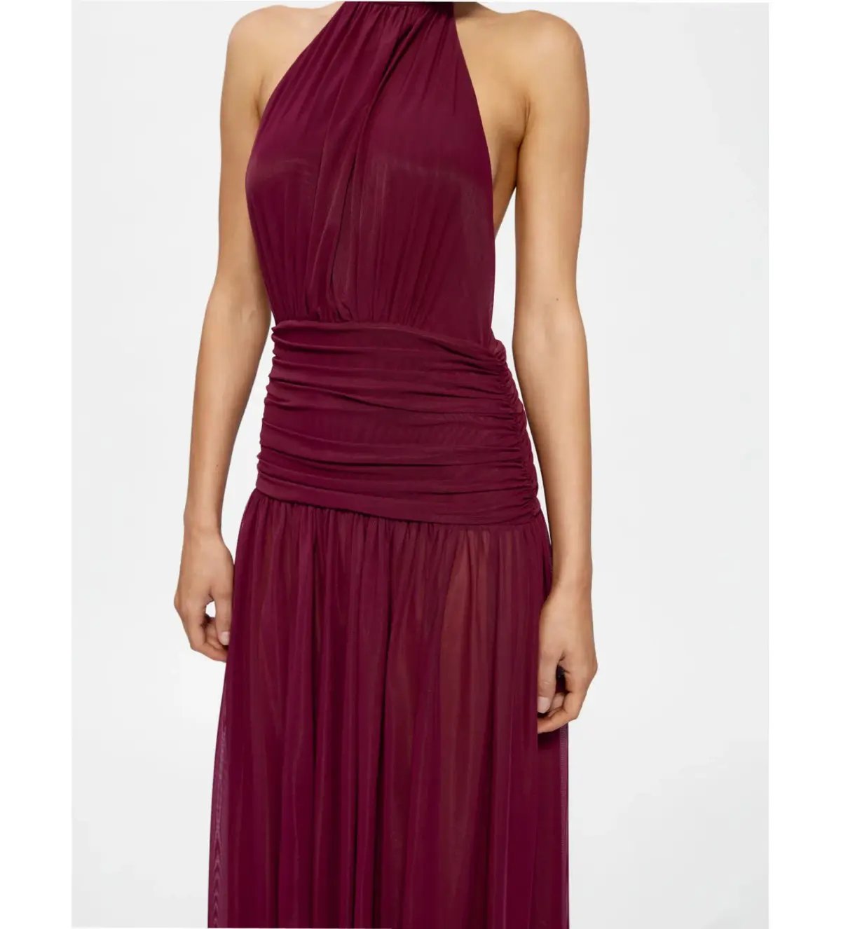 Effie Kats Verity Gown in Burgundy Size 10 photo 4