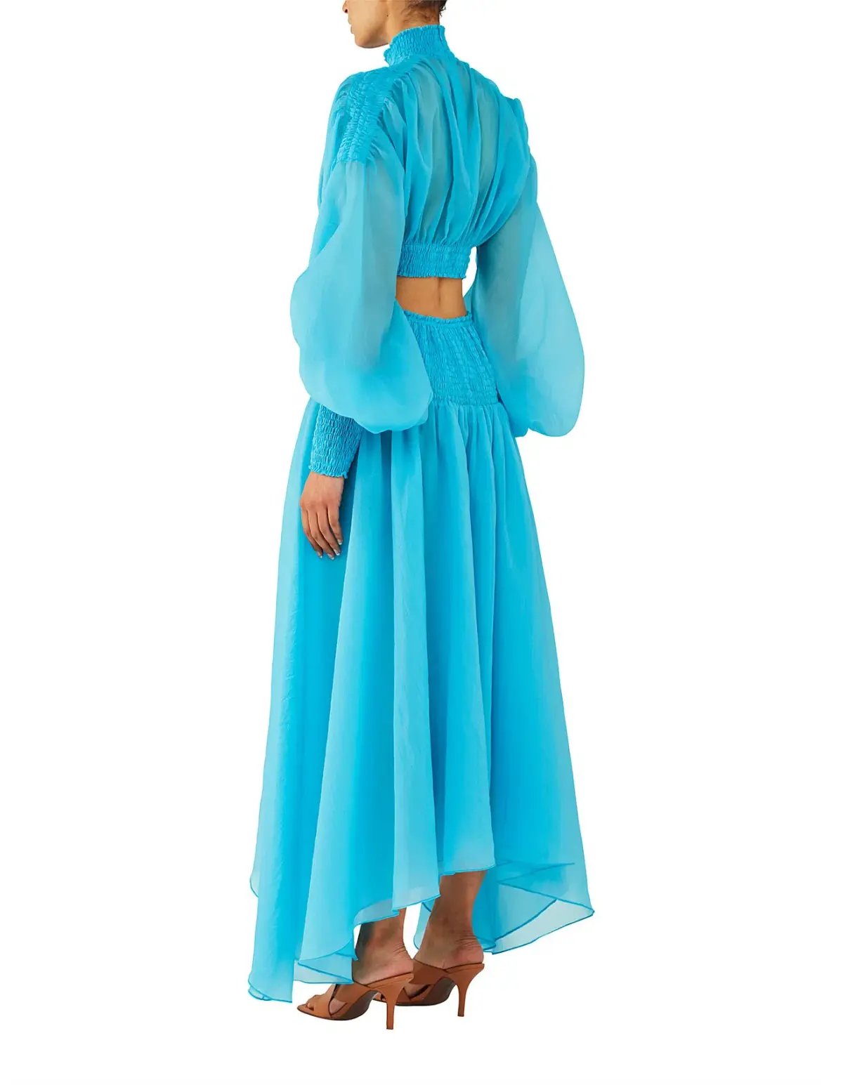Camilla & Marc Iris Midi Dress Aqua Blue Size 6 photo 2