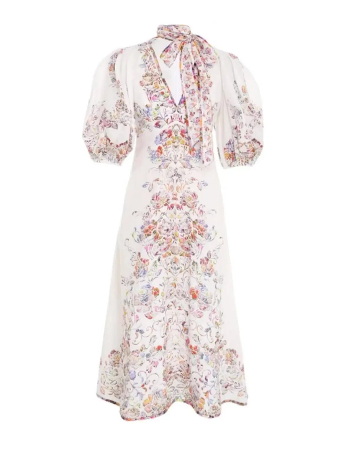 Zimmermann Prima Day Midi Dress Floral Size 0/ Au 8 photo 2