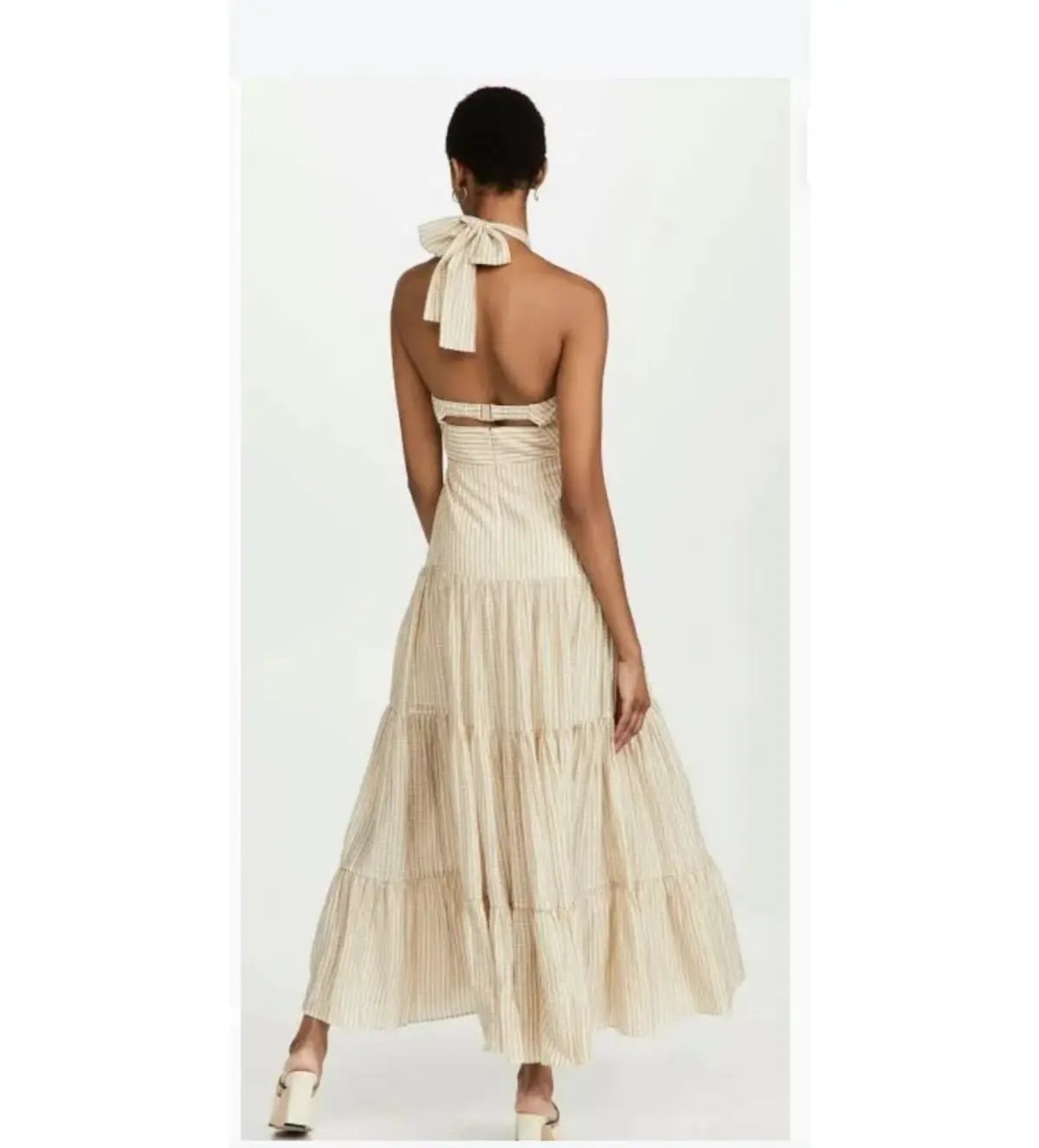 Significant Other Tuscany Maxi Dress Cream Size 10 photo 3