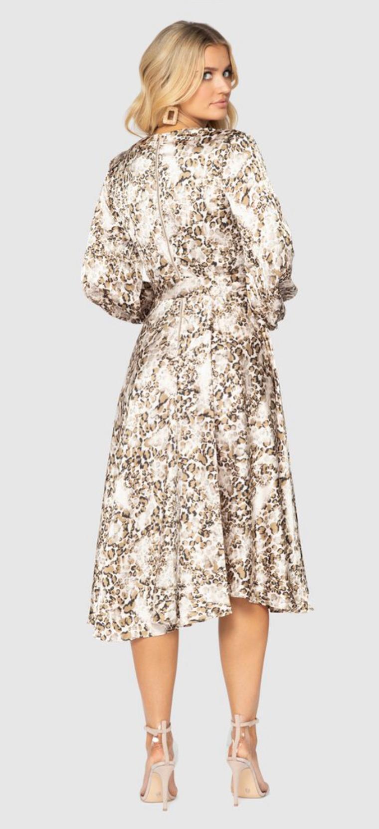 Pilgrim Tony Dress Leopard Print Size 10 photo 4