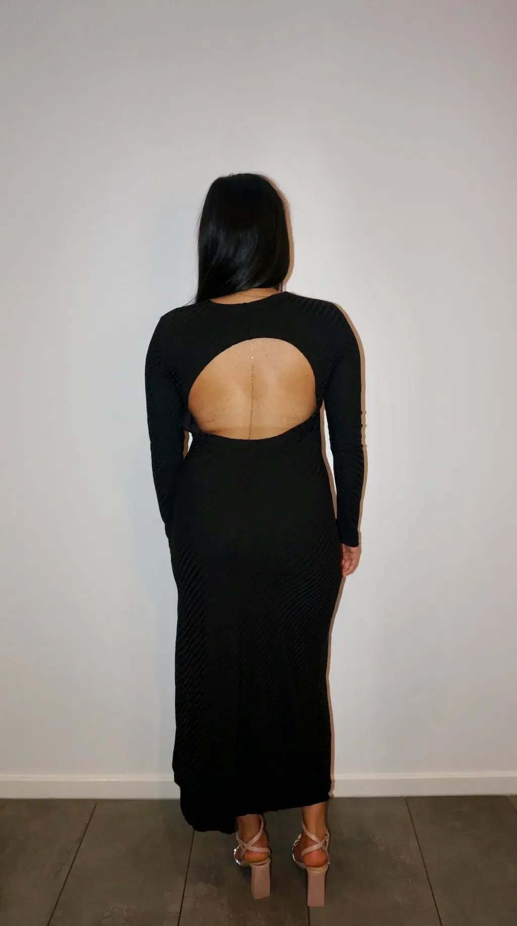 Lover Bobbie Open Back Dress Black Size 6 photo 3