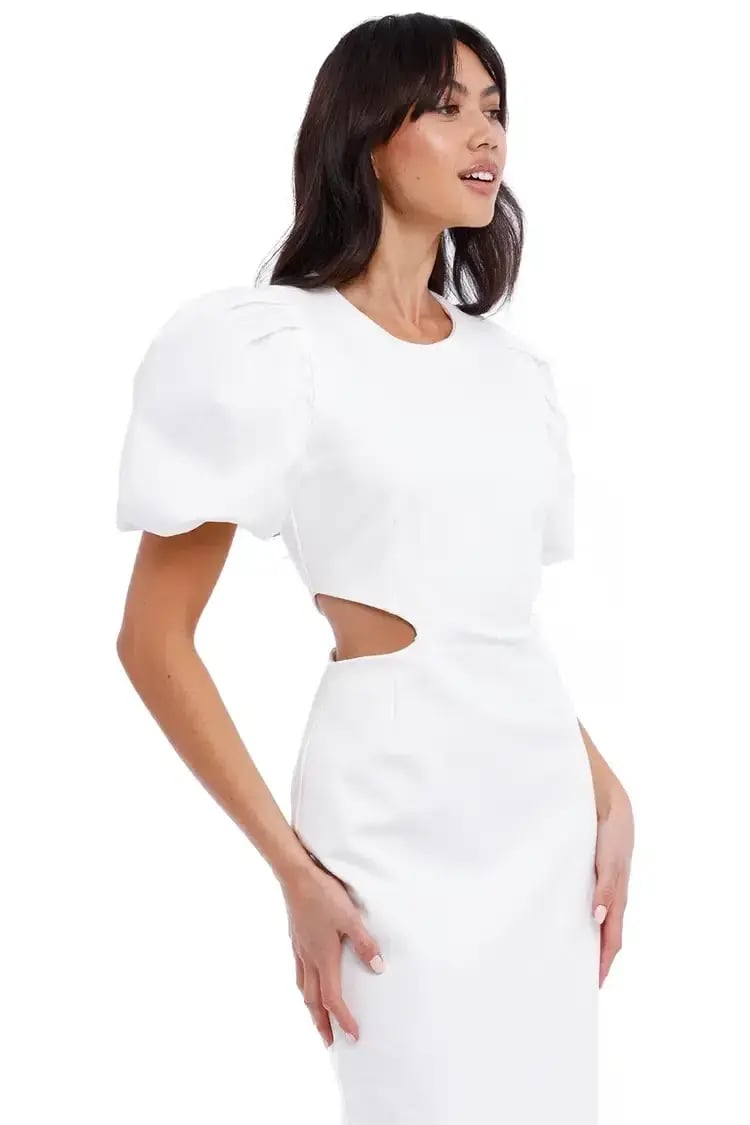 Elliatt Suffage Dress White Size 12 photo 4