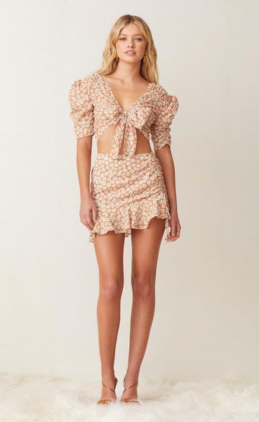 Bec & Bridge Zoe Wrap Top Orange Size 8 photo 2
