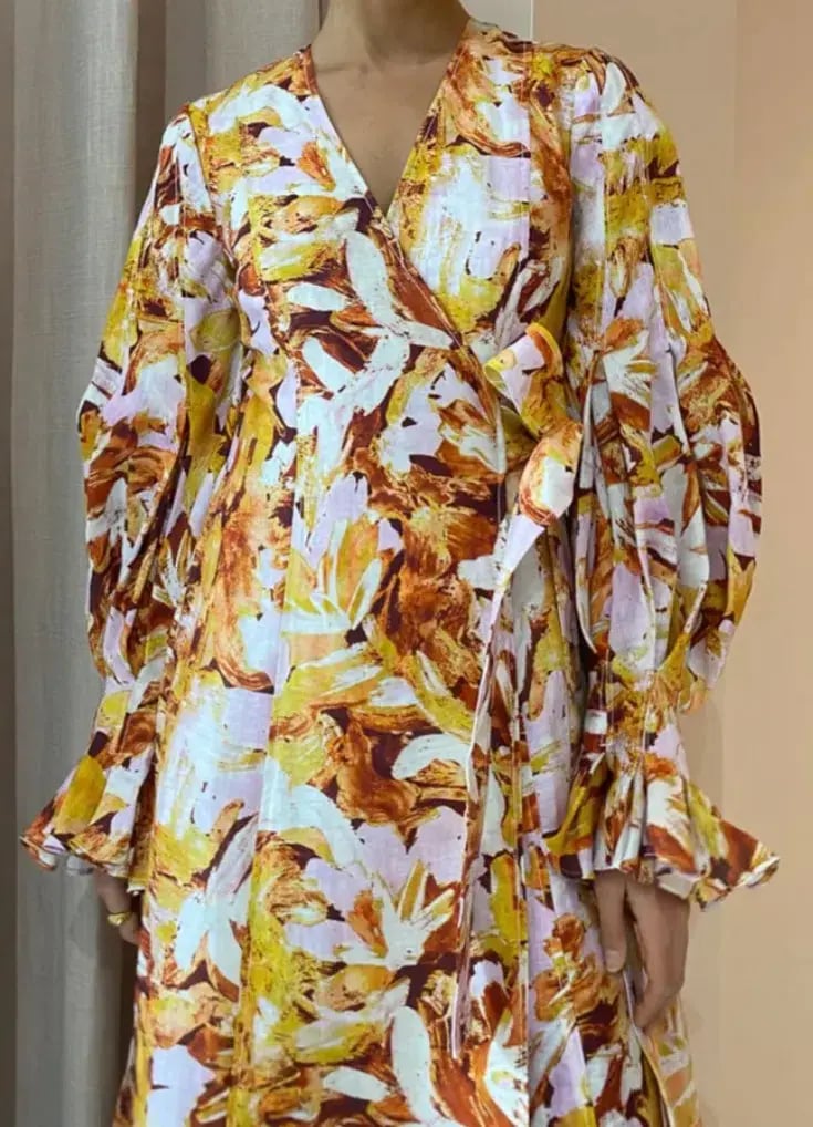 Acler Lydford Midi Dress Lilac Blush Size 14 photo 2