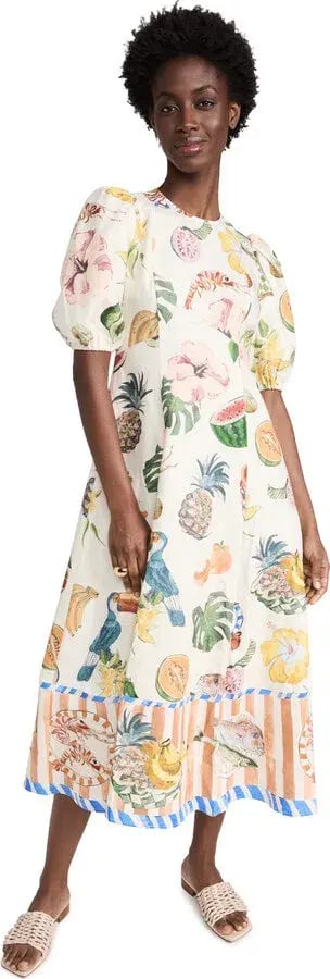 Alemais Theo Midi Dress Multi Size 12 AU photo 16