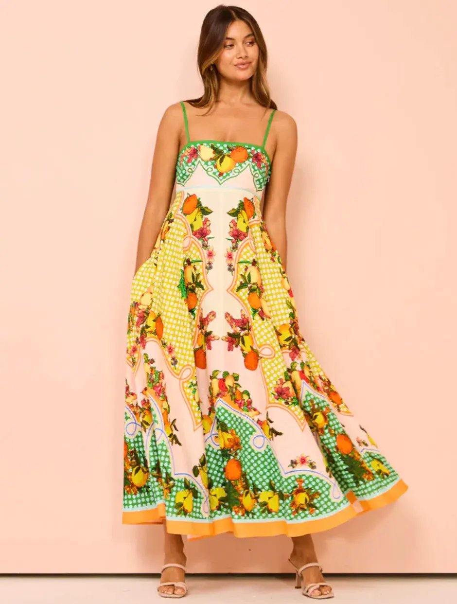 Alemais Lemonis Sundress Multi Size 8 photo 2
