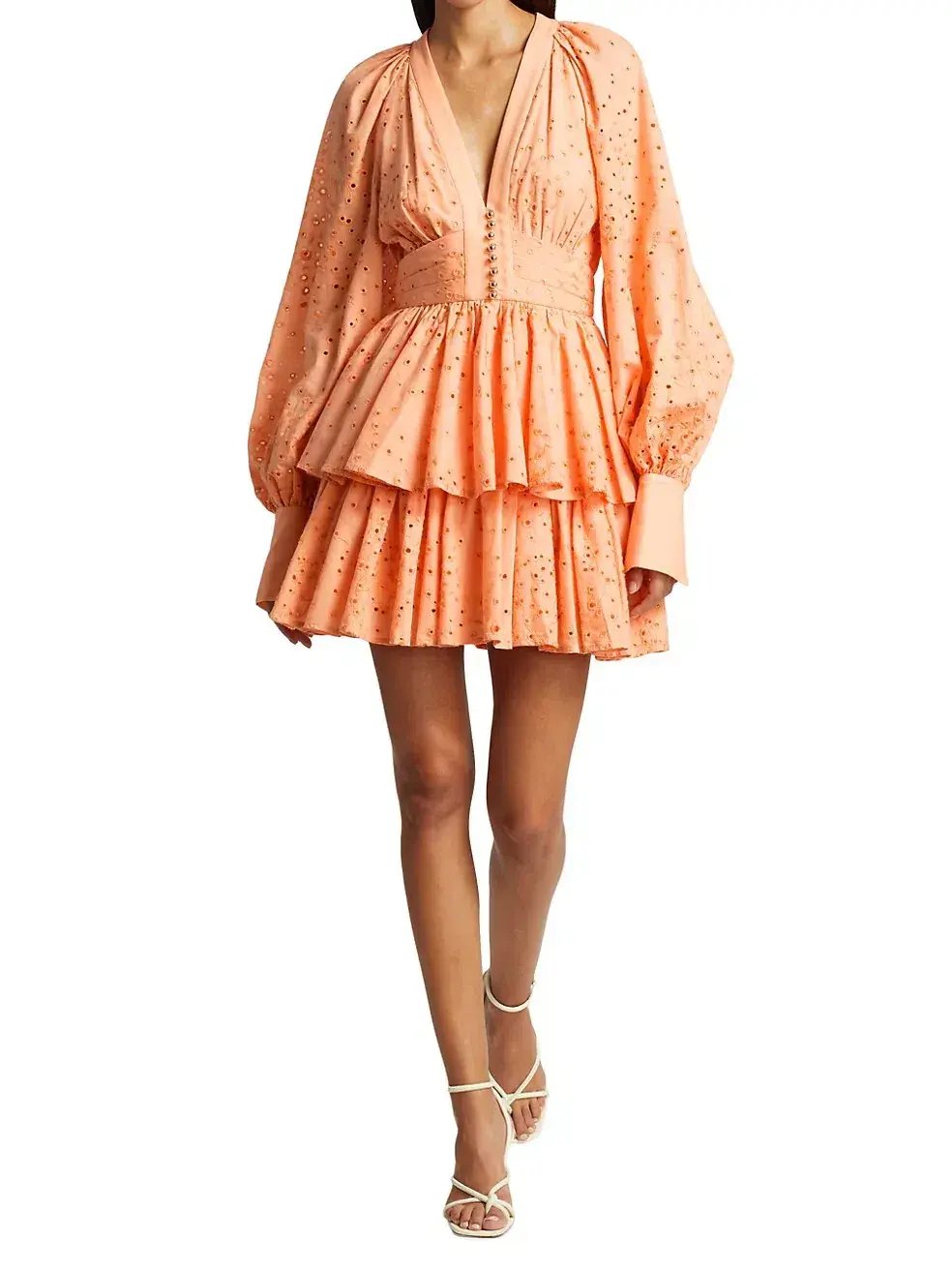 Acler Amelia Dress Orange Size 10 photo 2