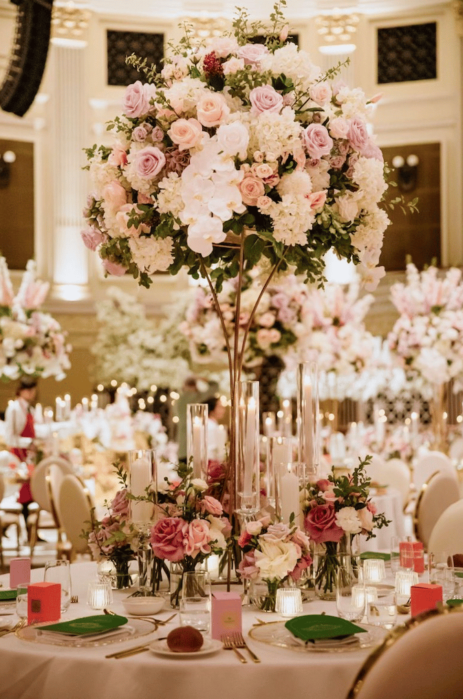 Luxe Rounded Faux Floral Centrepiece photo 2