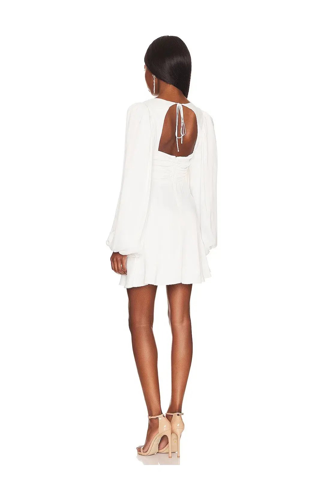 For Love and Lemons Beatrice Mini Dress White Size S / AU 8 photo 3