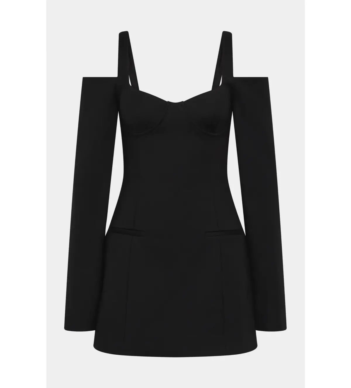 Sir Sandrine Long Sleeve Mini in Black Size AU 6 photo 4