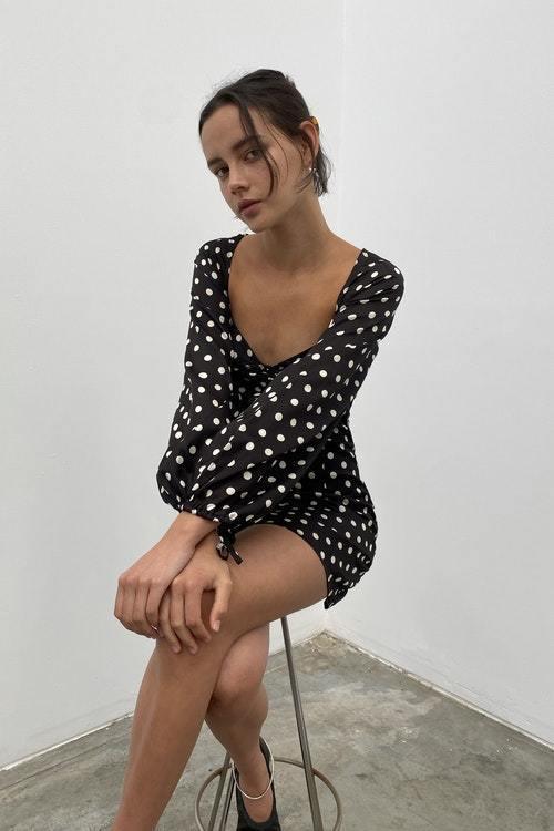 Hansen & Gretel Kateryna Dress Polka Dot Print Size 6 photo 5