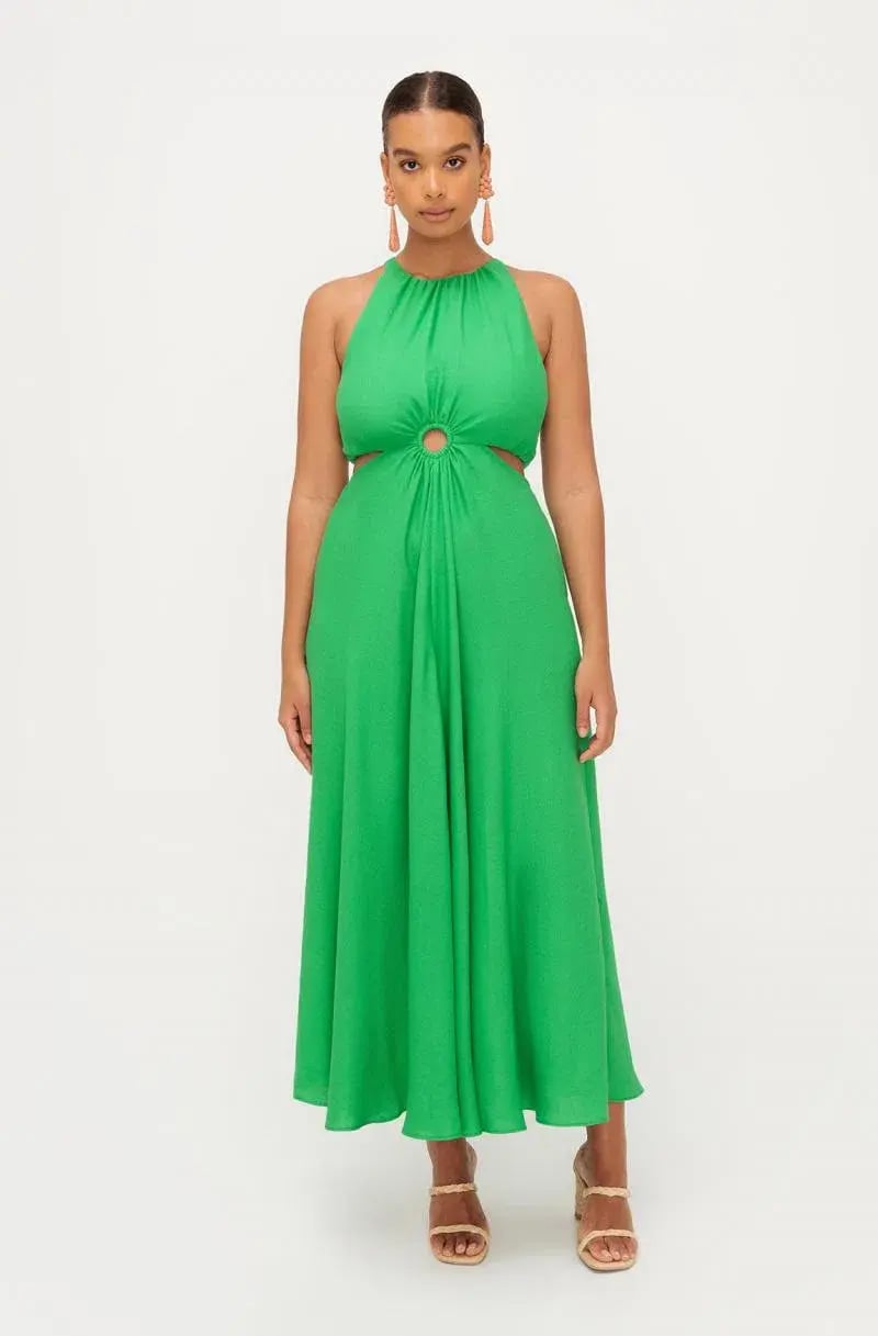Sheike Gallery Dress Green Size 14 photo 3