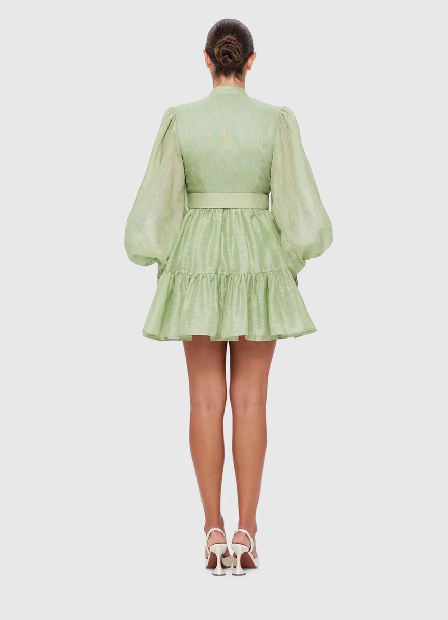 Leo Lin Alexandra Belted Mini Dress - Evergreen photo 2