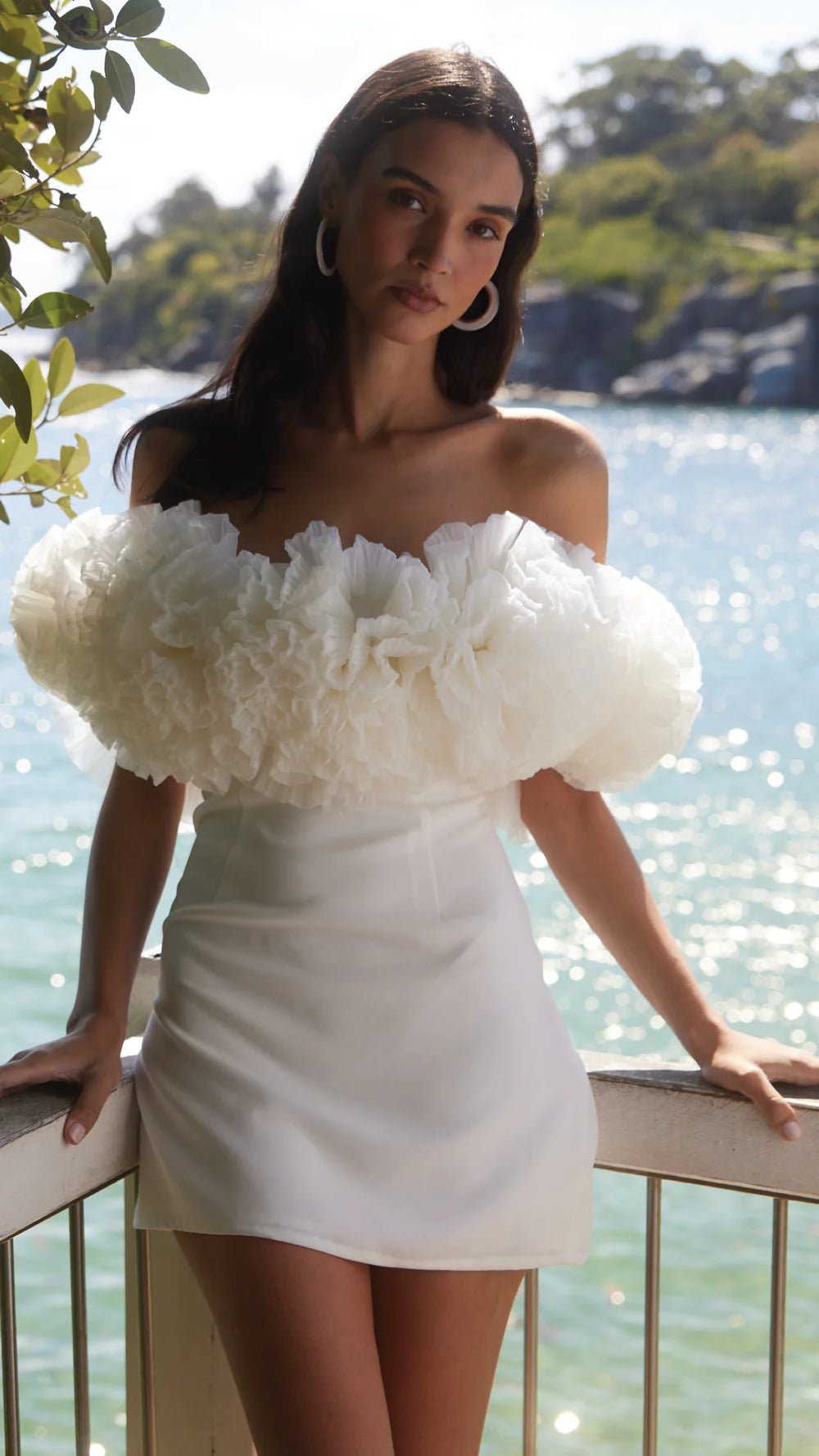 SONYA SORRENTO MINI DRESS - WHITE photo 2