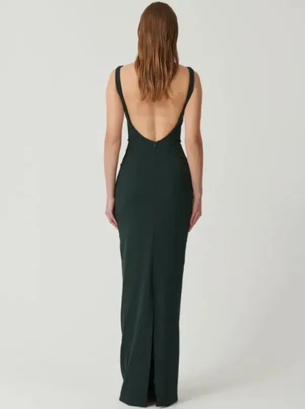 Effie Kats Verona Gown Sacramento Maxi Green Size AU 10 photo 2
