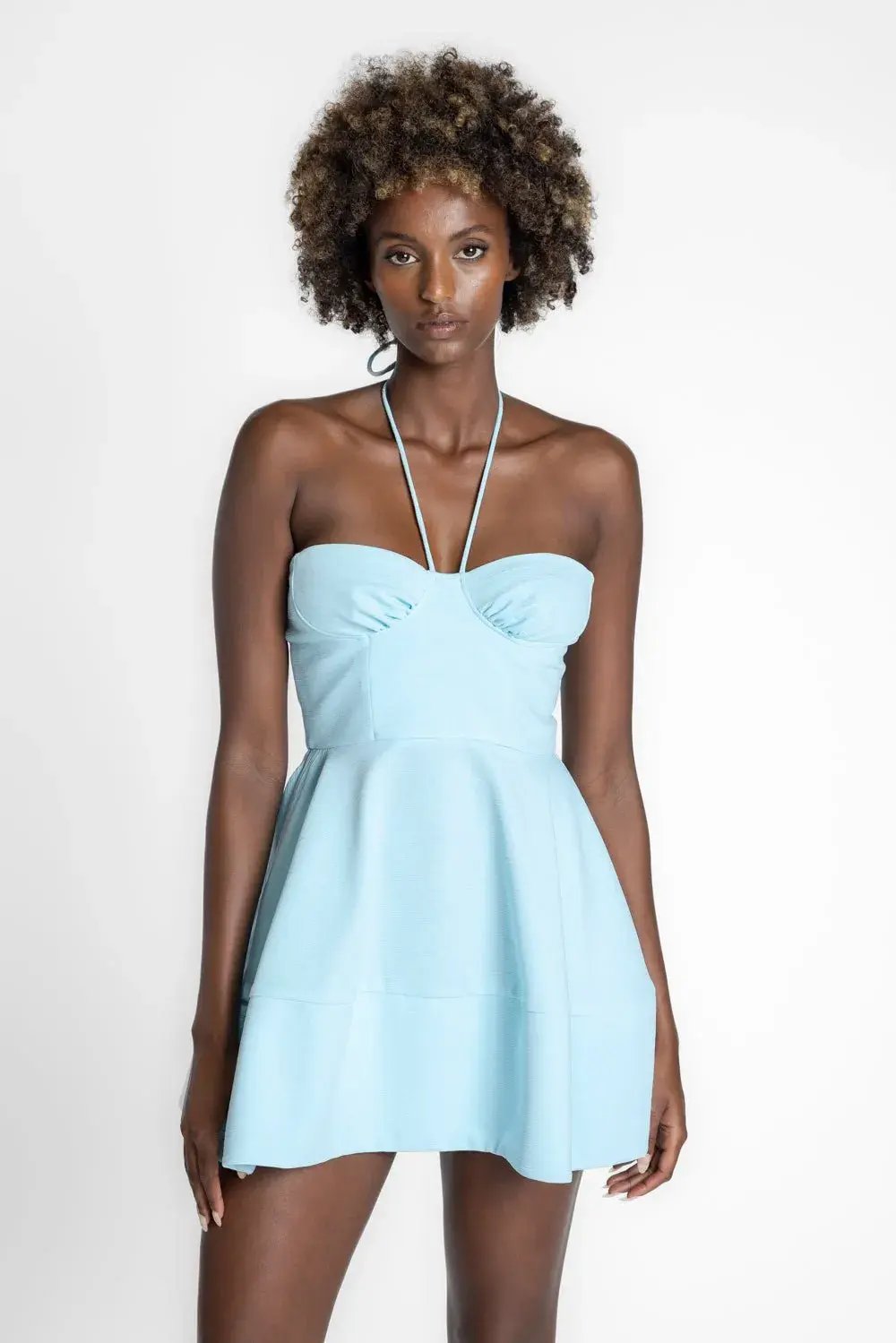 One Fell Swoop Evelyn Mini Dress Dove Size AU 10 photo 2