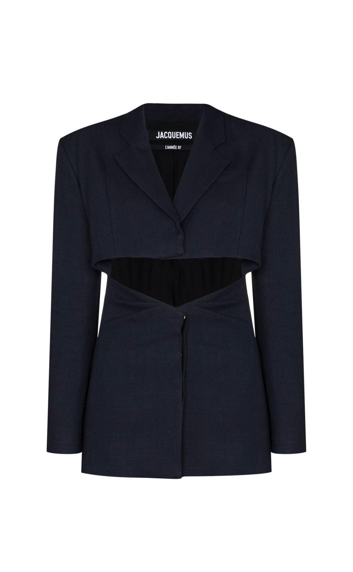 Jacquemus La Veste Arles Mini Dress Navy Size 36 photo 6