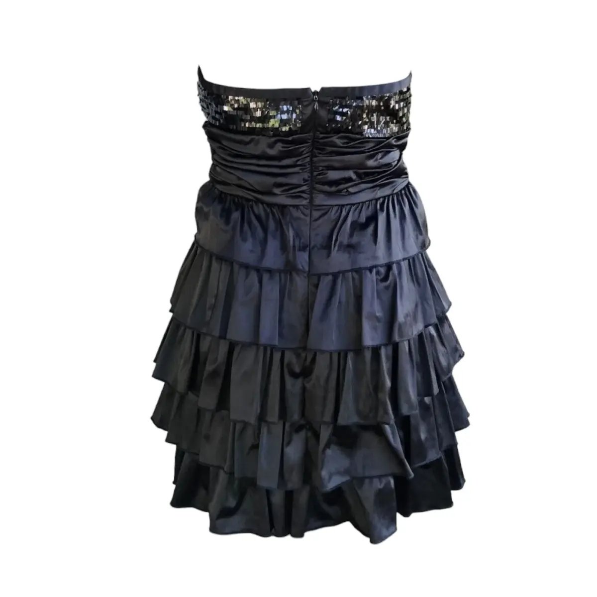 Elle Zeitoune Christina Mini Dress Black Size 10 photo 3
