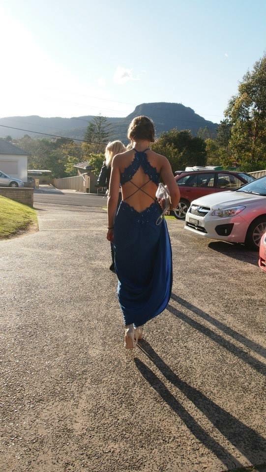 Sherri Hill Gown Royal Blue Size 8 photo 2