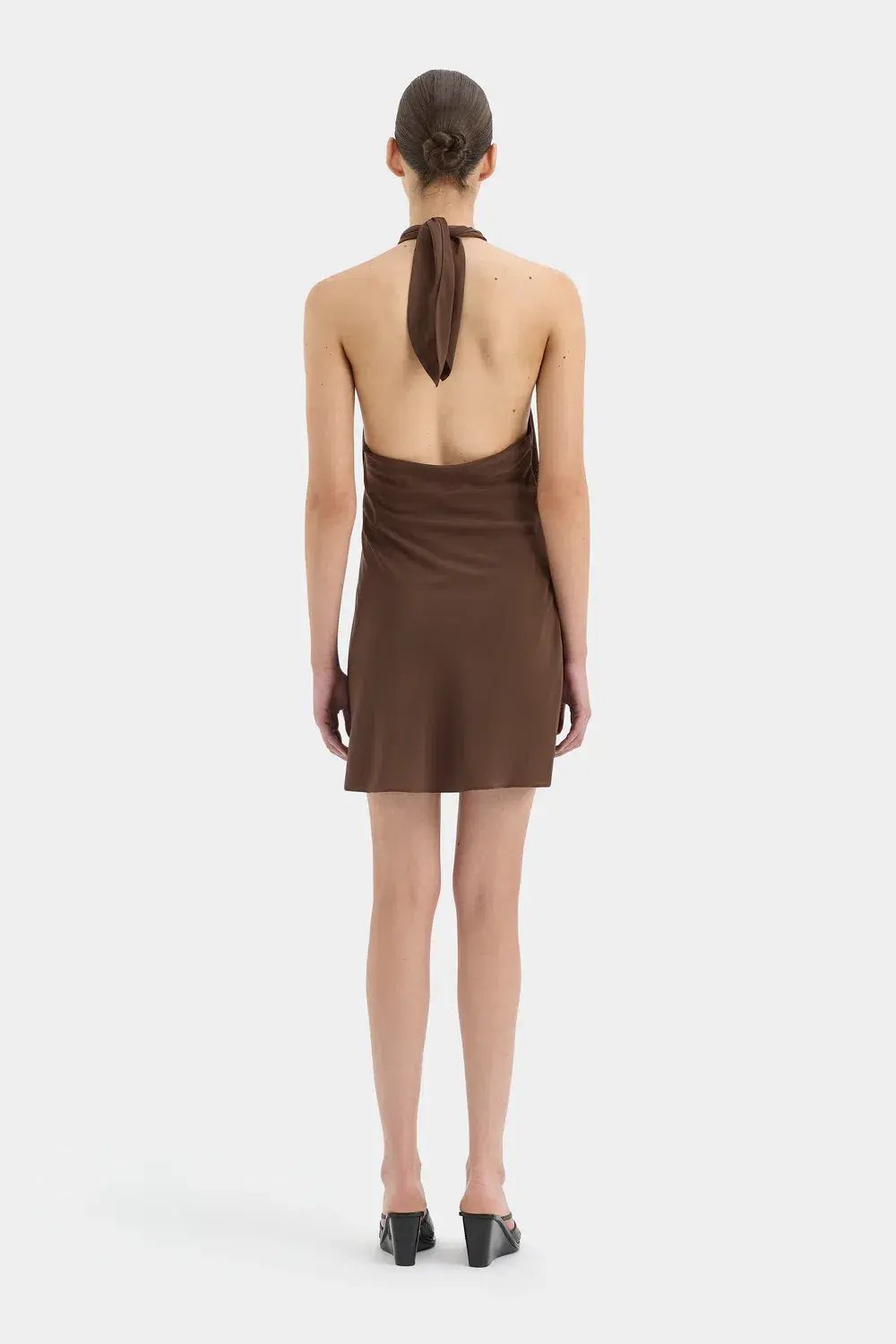 Sir the Label Rioja Mini Dress Dark Chocolate Size 2 photo 3