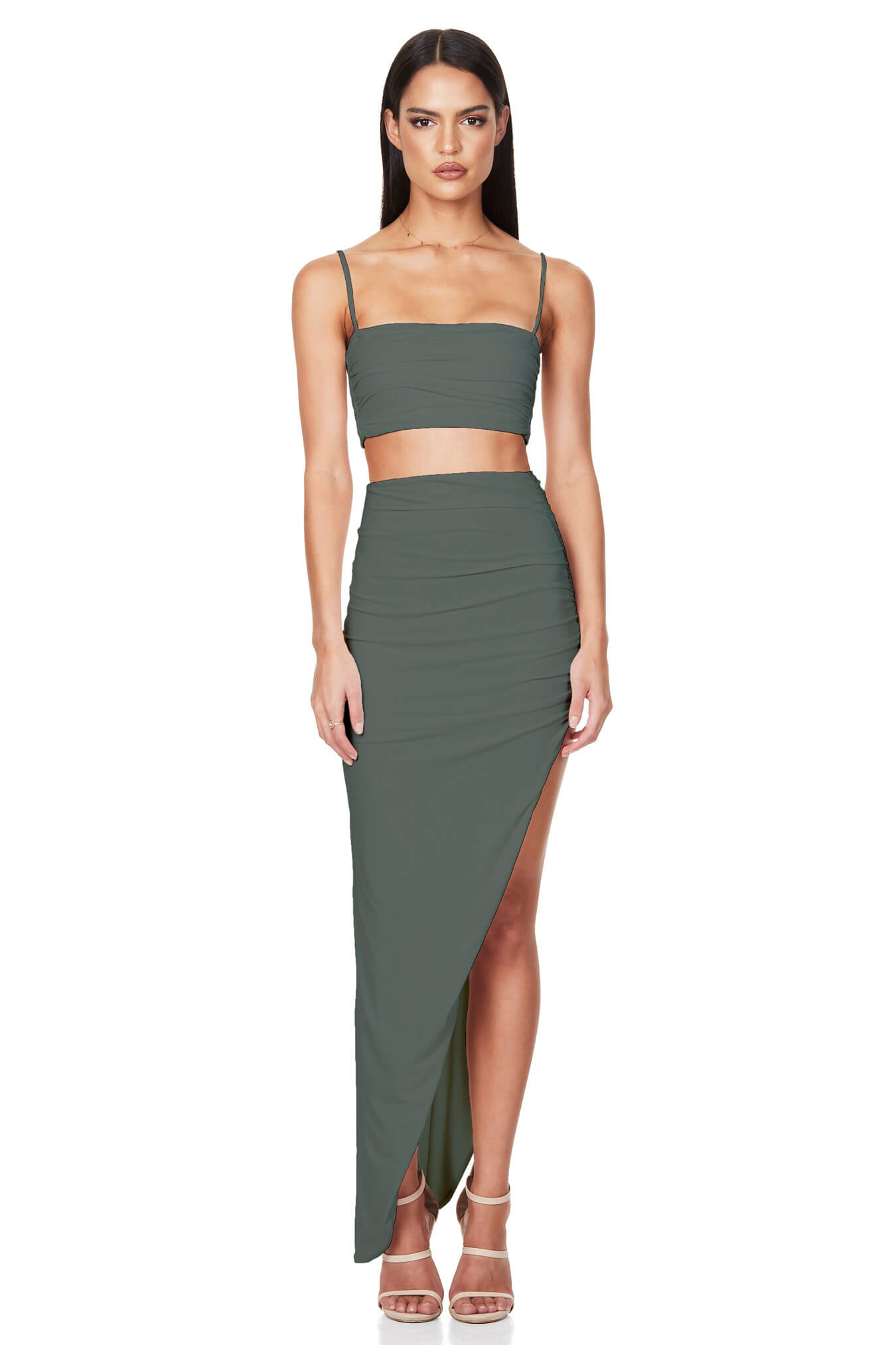 Khaki Aria Skirt and Top by Nookie photo 2