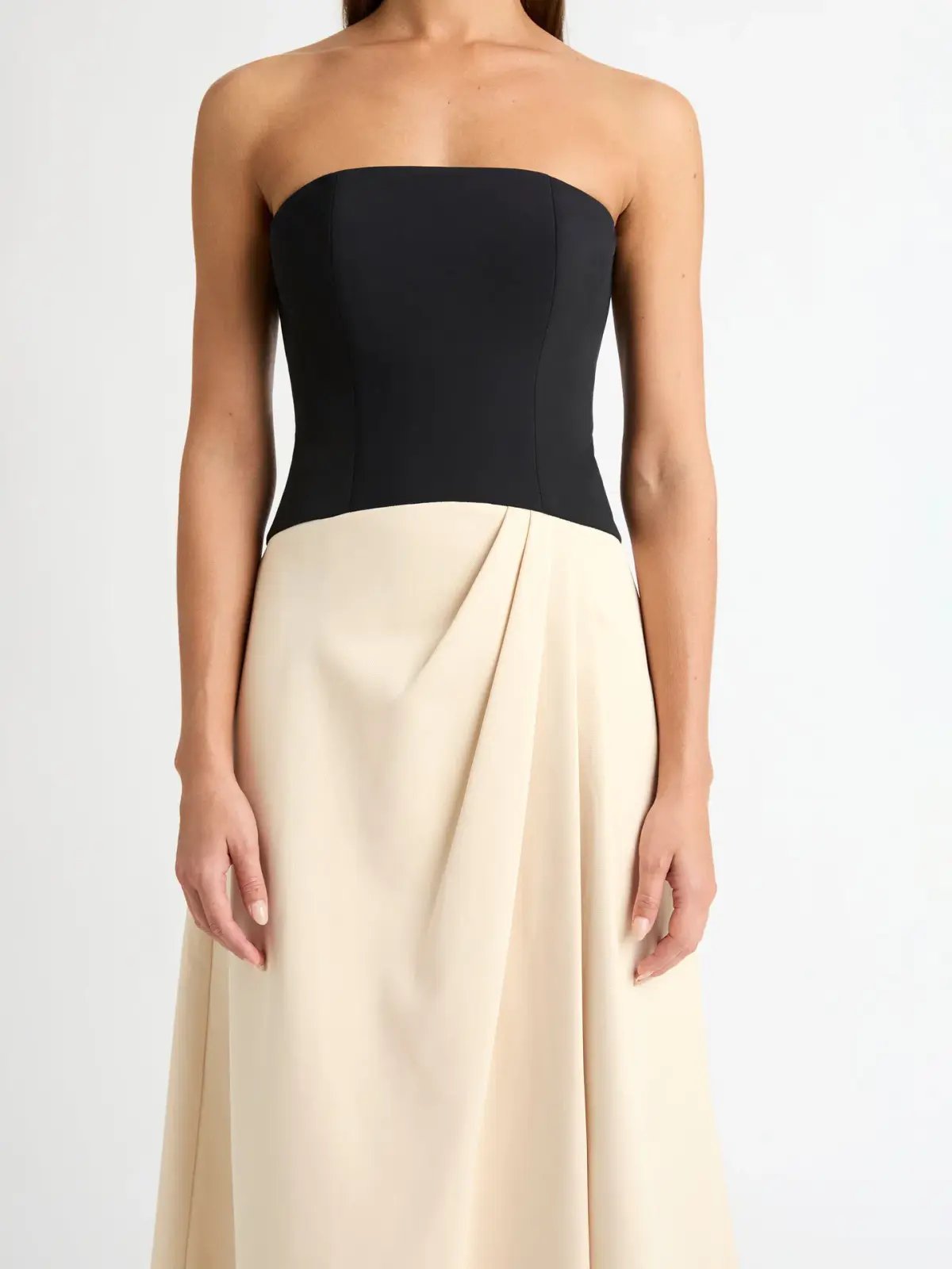 Sheike Grace Gown Cream & Black Size 8 photo 3