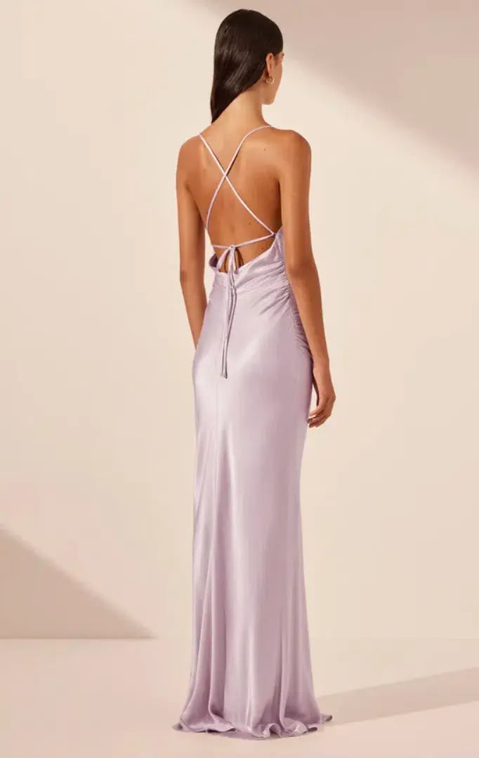 Shona Joy La Lune Lace Back Maxi Lilac Size AU 6 photo 2