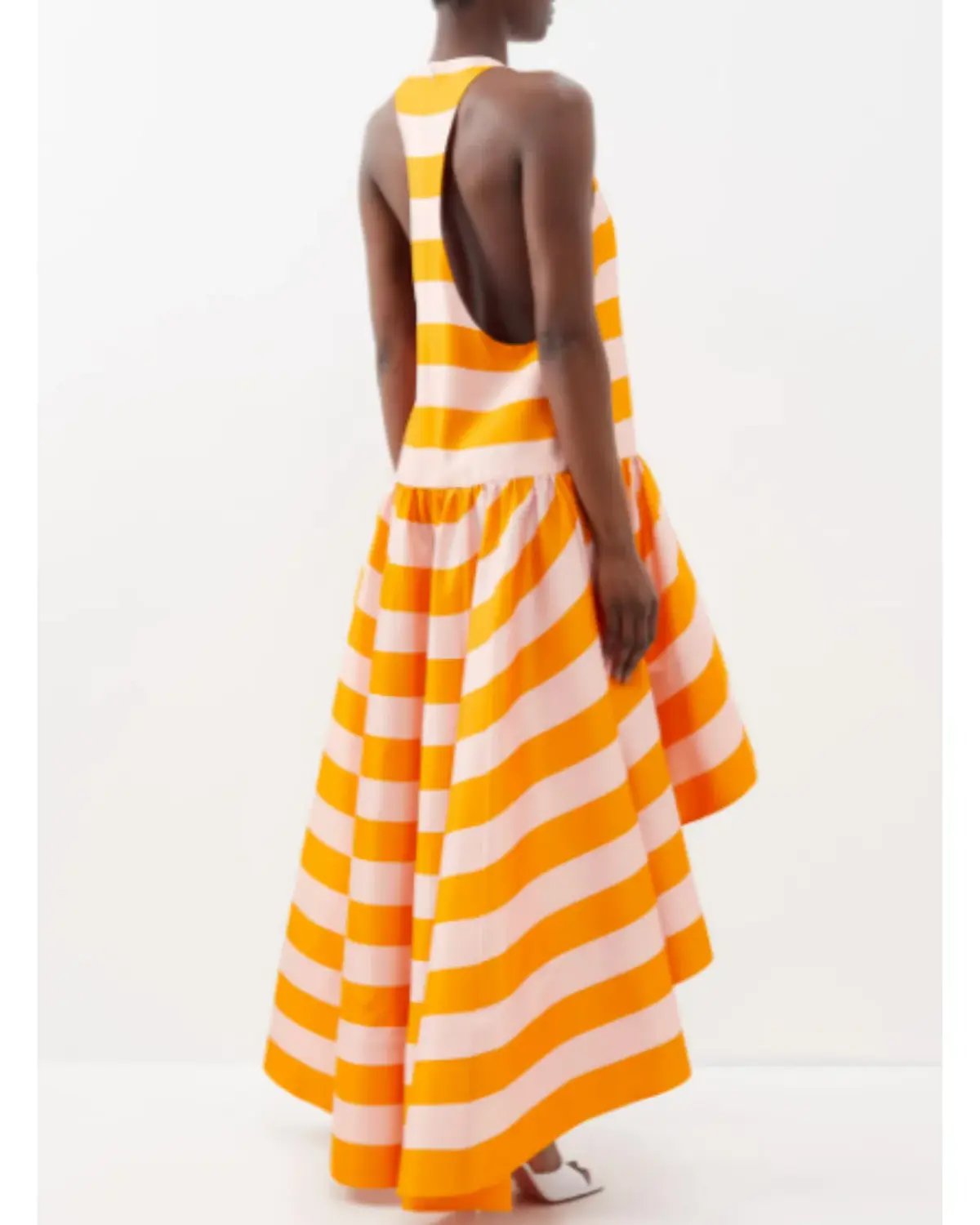 Zimmermann Tama High Neck Midi Dress Pink and Orange Stripe Size 3 / AU 12 photo 3